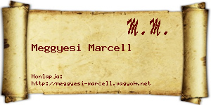 Meggyesi Marcell névjegykártya